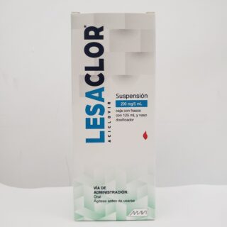 Aciclovir suspensión 200mg/5ml
Lesaclor c/125ml